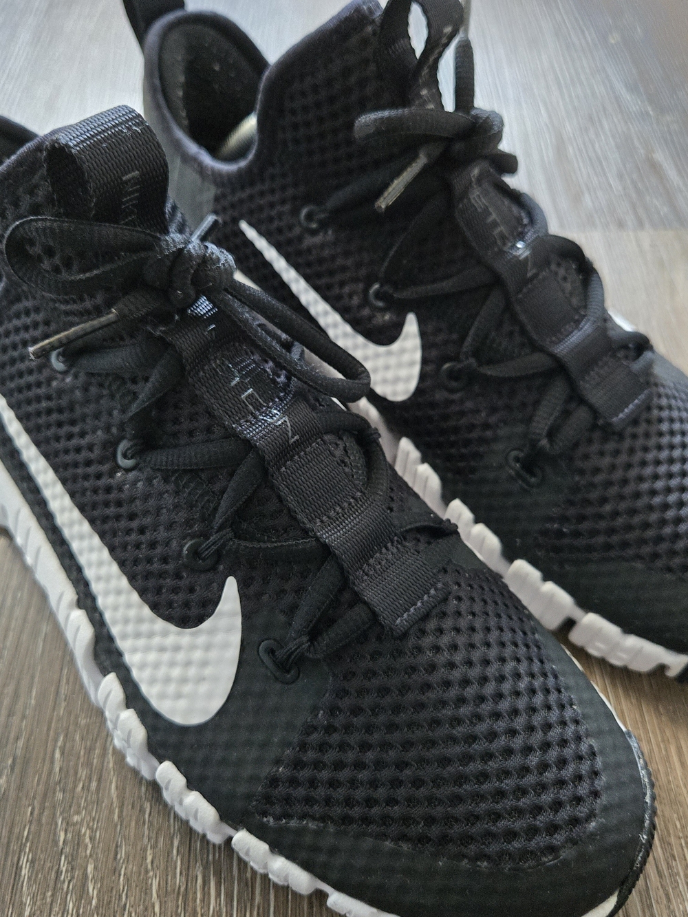 Mens Nike Free Metcon 3 Shoes Black / White Athletic Training Running Size 11